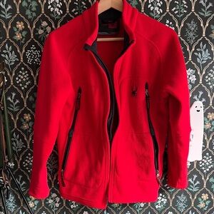 Spyder kids Red Fleece Jacket